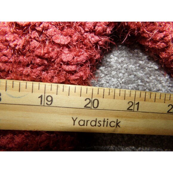 Poof Apparel women's maroon popcorn sweater size MED - Picture 6 of 7